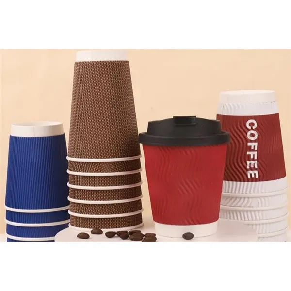 Disposable Thickened Kraft Paper Coffee Cups