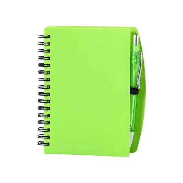 Spiral Notebook with Pen Memo Pad for School Office Travel