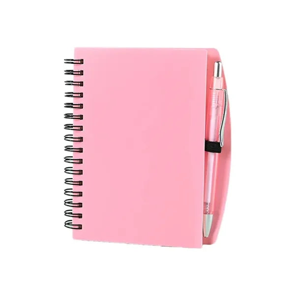 Spiral Notebook with Pen Memo Pad for School Office Travel