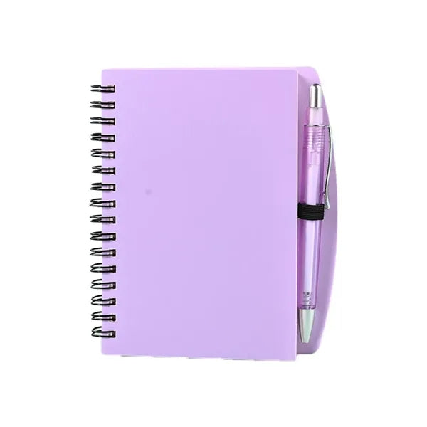 Spiral Notebook with Pen Memo Pad for School Office Travel