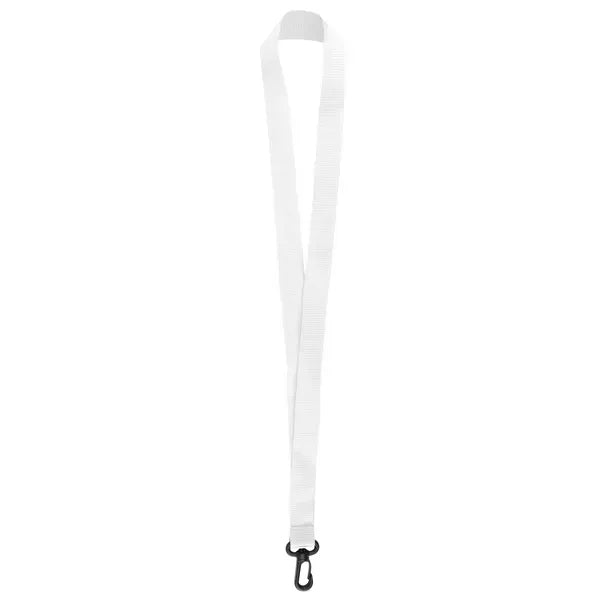 3/4" Nylon Flat Badge Holder Lanyard Strap W/ Plastic J Hook