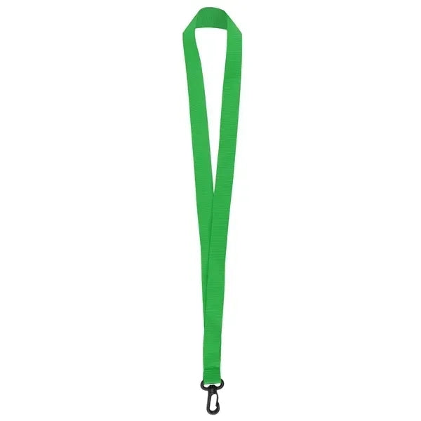 3/4" Nylon Flat Badge Holder Lanyard Strap W/ Plastic J Hook