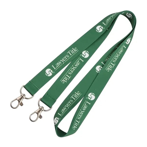 3/4" Dye Sublimated Double Ended Lanyard