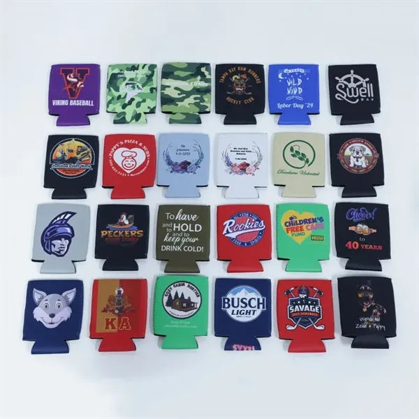 Full Color Neoprene Insulated Can Cooler Sleeve