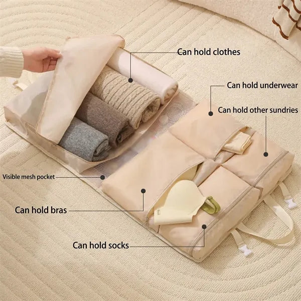 7-in-1 Multi-Compartment Hangable Travel Clothes Storage Bag