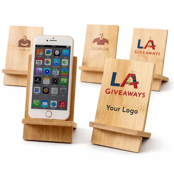 Bamboo Wooden Mobile Cell Phone Stand Desktop