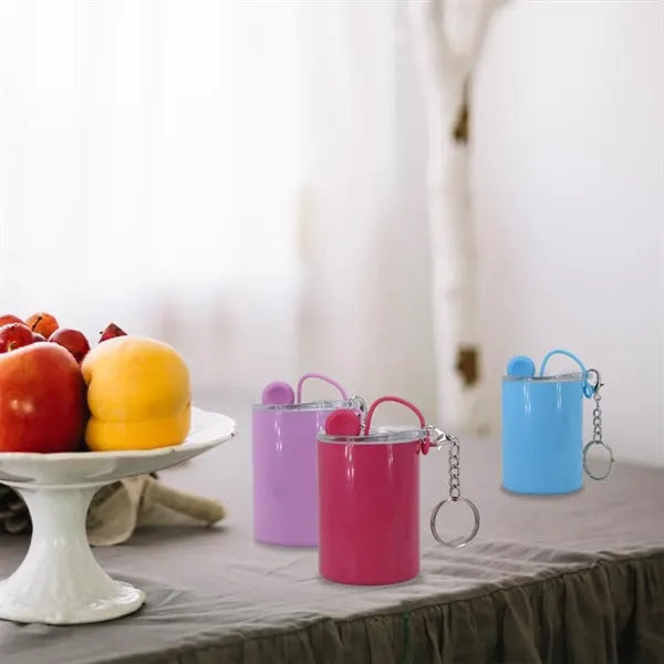 3oz Stainless Steel Mini Tumbler Shot Glass with Straw