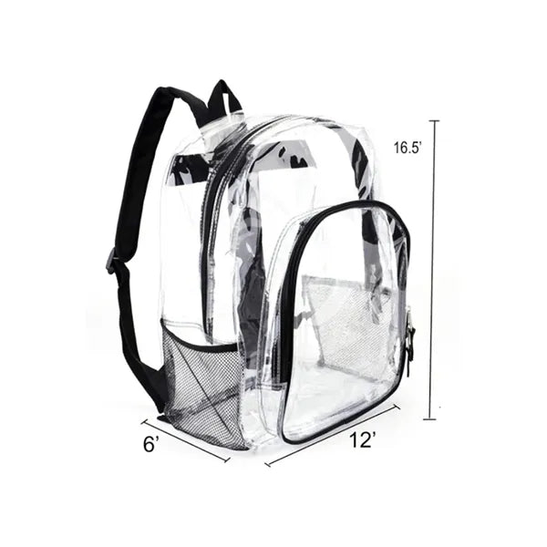 Clear PVC Mini Backpack Stadium Security Transparent Bag