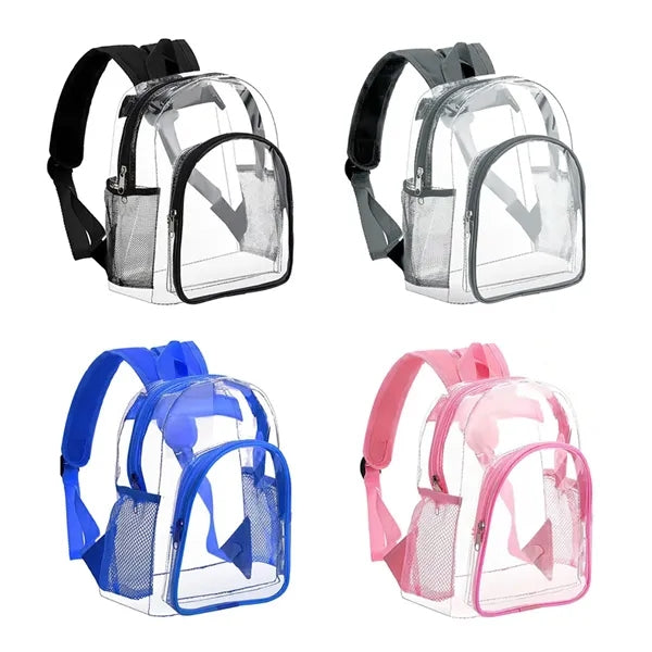 Clear PVC Mini Backpack Stadium Security Transparent Bag