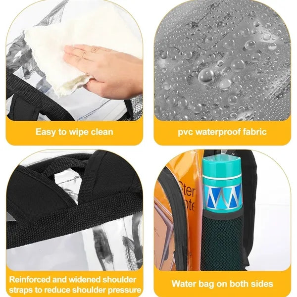 Clear PVC Mini Backpack Stadium Security Transparent Bag