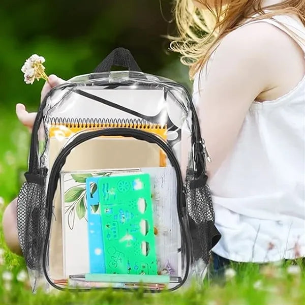 Clear PVC Mini Backpack Stadium Security Transparent Bag
