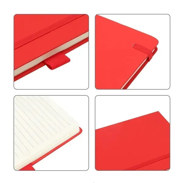 A5 Pu Journal Notebook W/ Elastic Band & Pen Loop