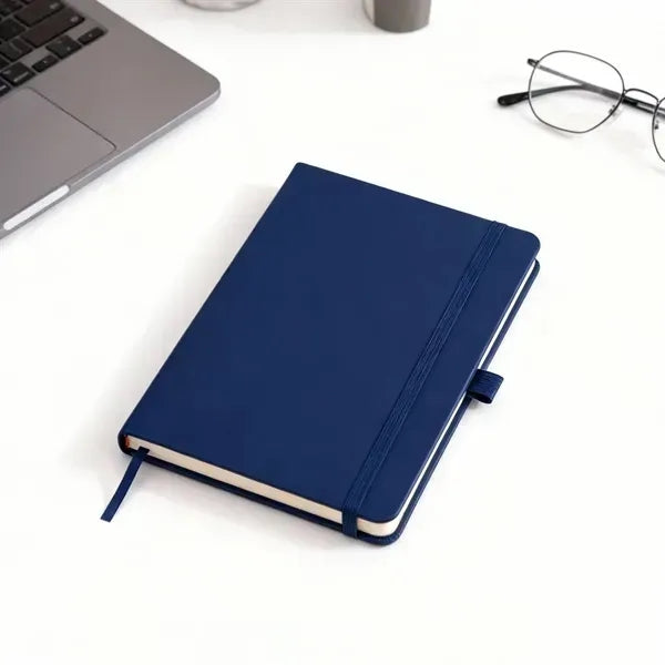 A5 Pu Journal Notebook W/ Elastic Band & Pen Loop