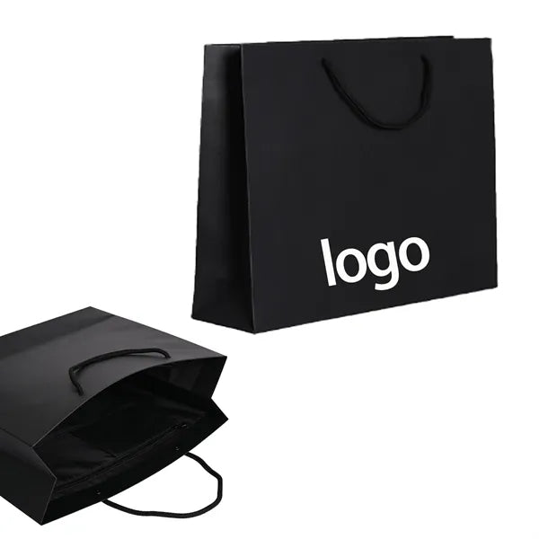 Black Cardboard Gift Packaging Handheld