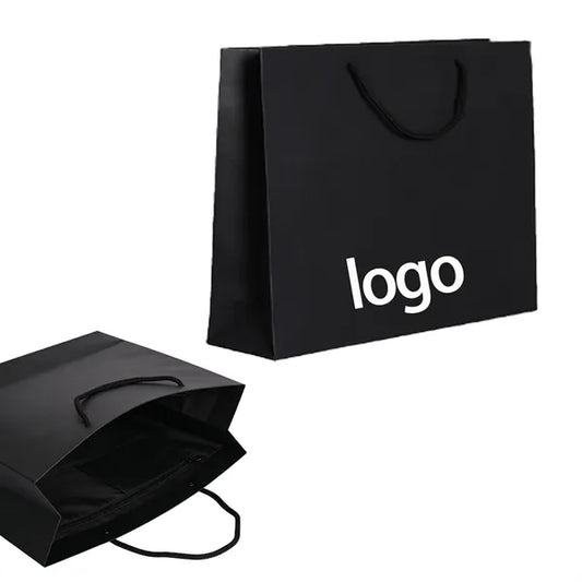 Black Cardboard Gift Packaging Handheld