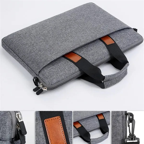 15.6 Inch Slim Water-Resistant Laptop Briefcase Shoulder Bag