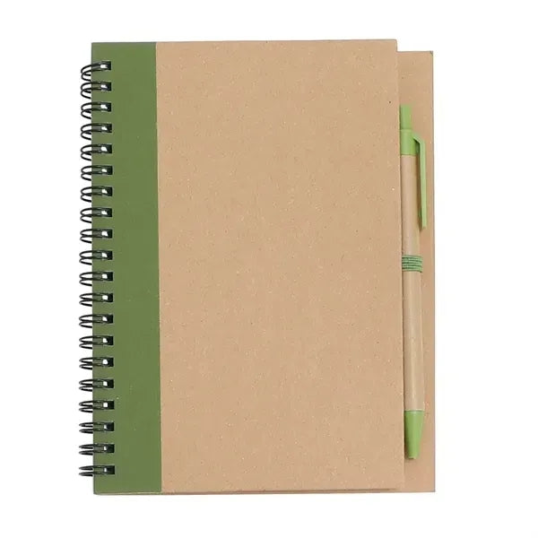 Eco Inspired Spiral Notebook & Pen