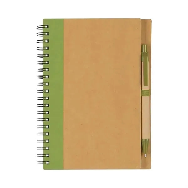 Eco Inspired Spiral Notebook & Pen