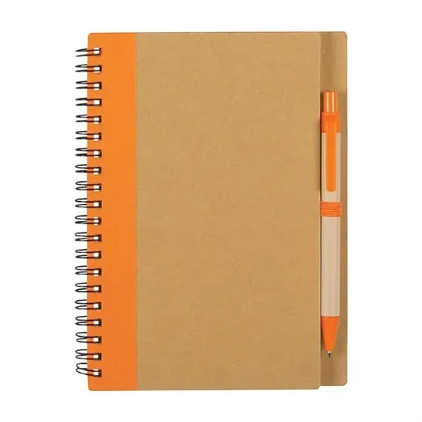 Eco Inspired Spiral Notebook & Pen