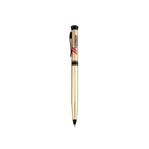Solid Brass Ballpoint Twist Metal Pen - Gold