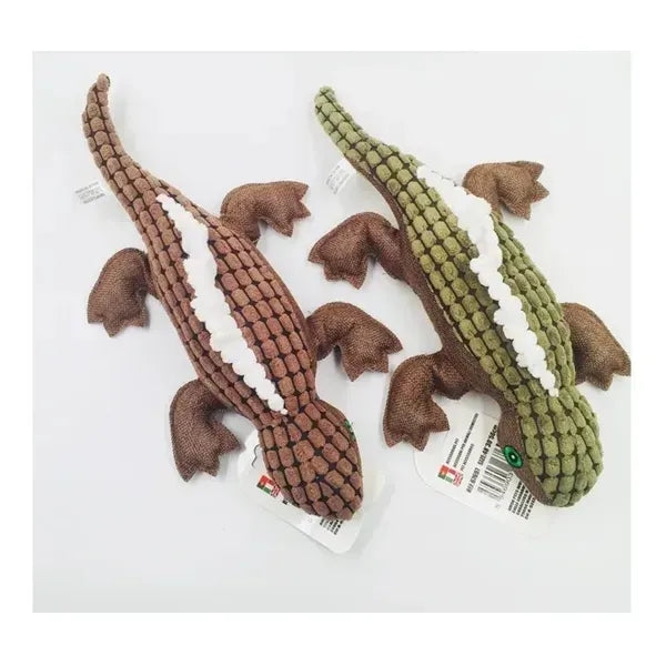 Plush Crocodile Sounding Dog Biting Toy