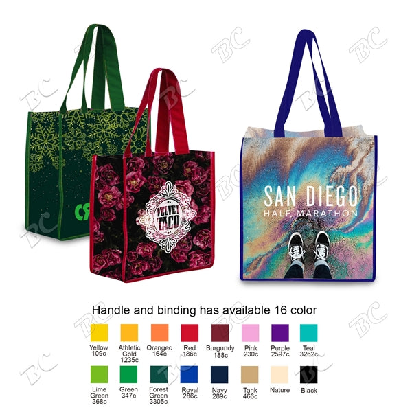 360 Degree Full Color 5 oz Cotton Tote Bag 13"x13"x5"