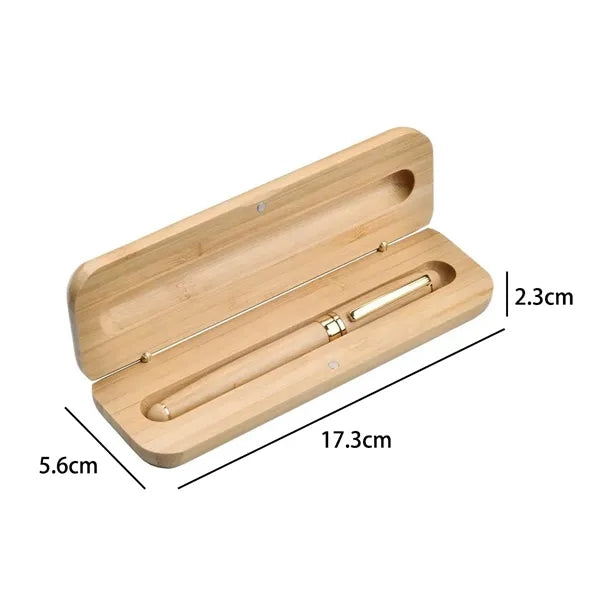 Natural Beech Wood Single Pen Gift Box