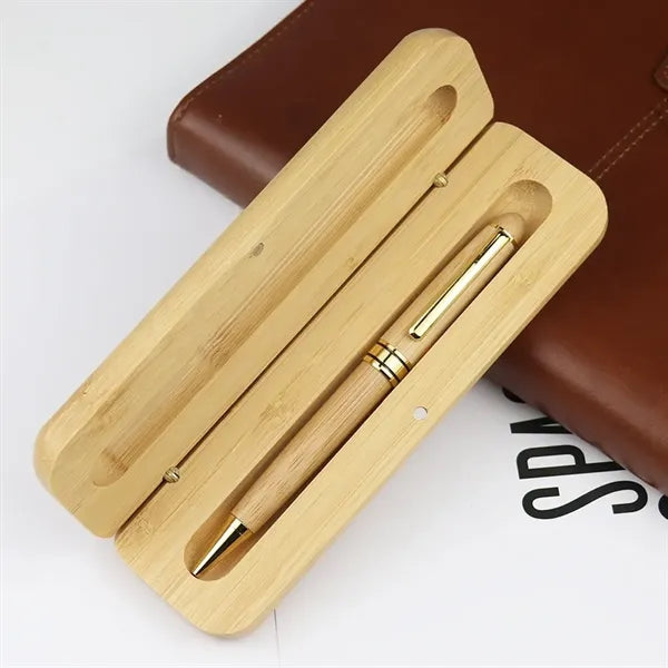 Natural Beech Wood Single Pen Gift Box