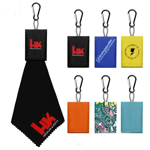Outdoor Foldable Eyeglass Cloth Keychain