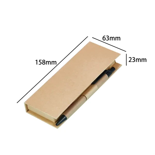 Recycled Multifunction Sticky Note Box Set with Pen & Ruler