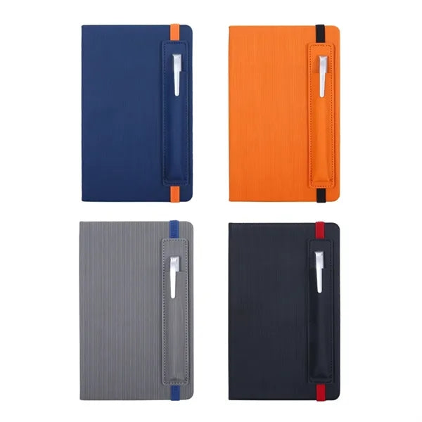 A5 Size Notebook with Pen Holder and Elastic Band