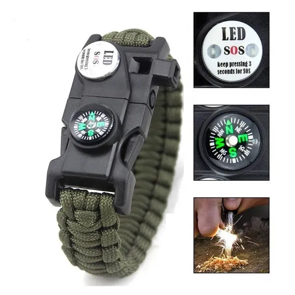 Adjustable Paracord Survival Bracelet