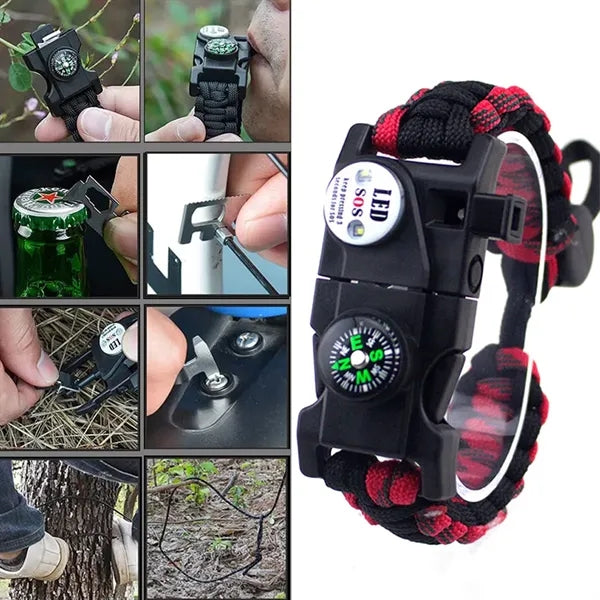 Adjustable Paracord Survival Bracelet