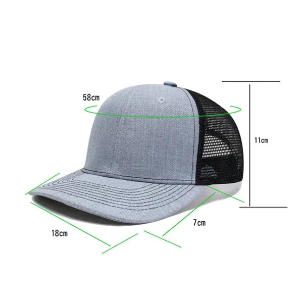 Two-Tone Trucker Mesh Baseball Cap with Custom Logo