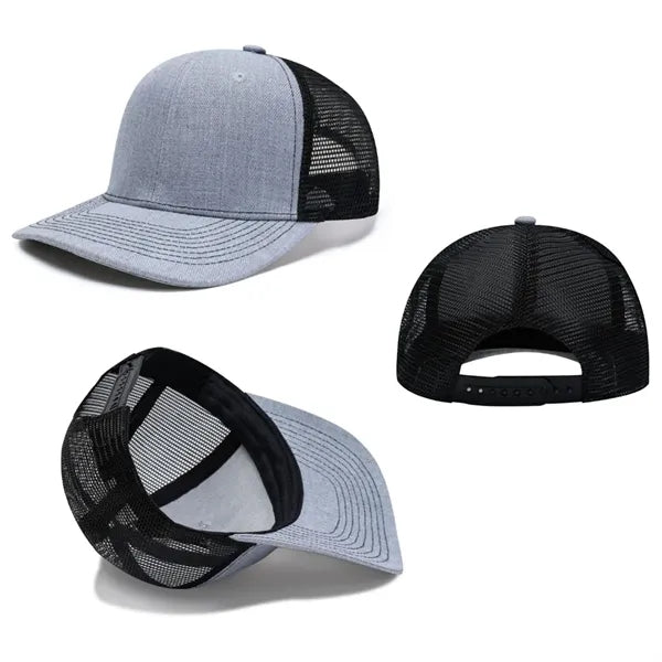 Two-Tone Trucker Mesh Baseball Cap with Custom Logo