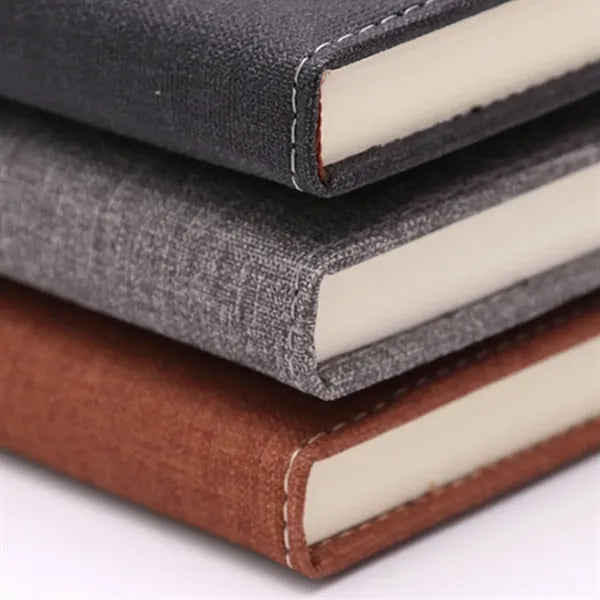 PU Leather Business Notebook with Pen Holder & Card Slot