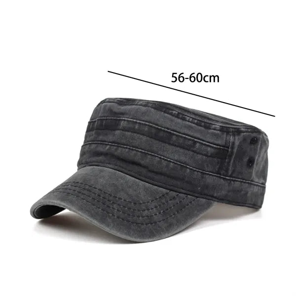 Washed Cotton Military Cadet Cap with Custom Logo