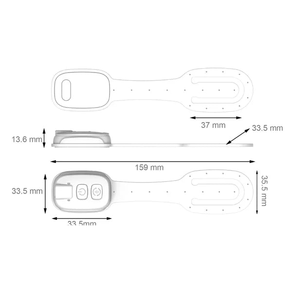 Ultra Compact Clip On Mini Reading Light with Flexible Arm