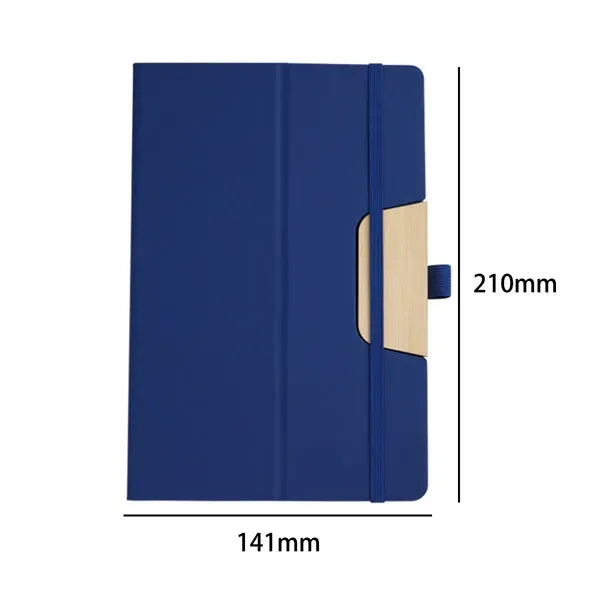 Bamboo Notebook with Built-in Phone Stand