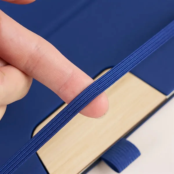 Bamboo Notebook with Built-in Phone Stand