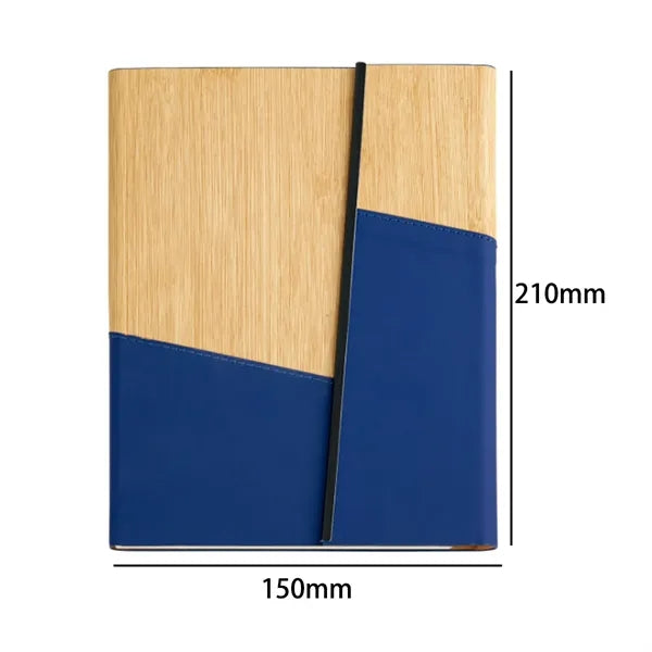 A5 Bamboo Pattern Notebook with PU Leather Cover