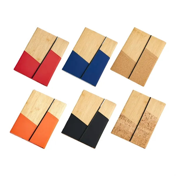 A5 Bamboo Pattern Notebook with PU Leather Cover