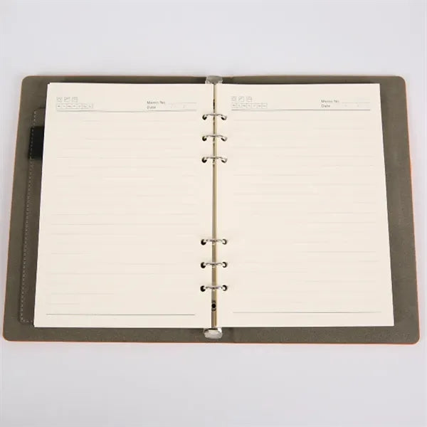A5 PU Leather Binder Notebook with Elastic Strap