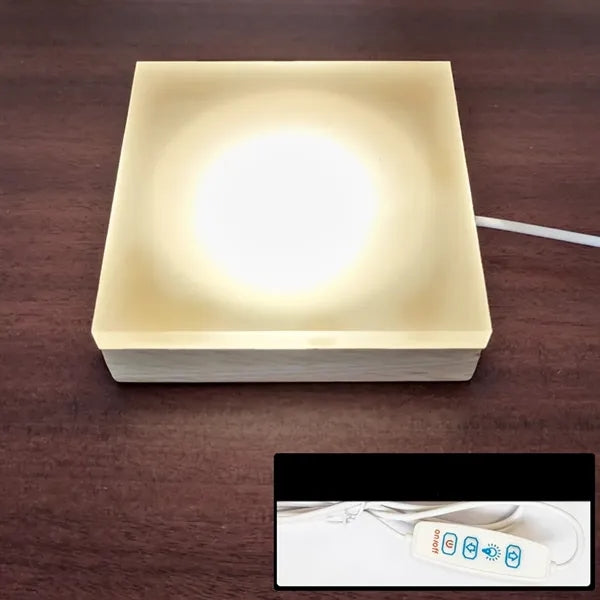 Wood Touch Night Light with Diffuser Panel USB Powered