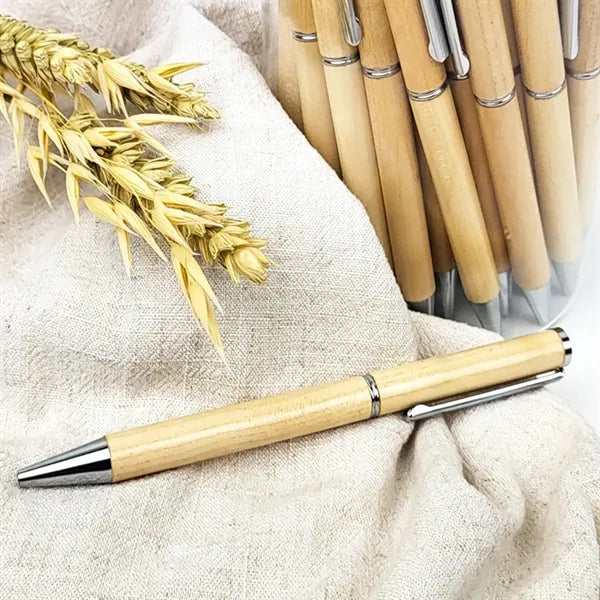Retractable Bamboo Gel Ink Pen