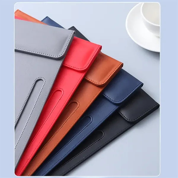 PU Leather Magnetic Clipboard with Pen Holder