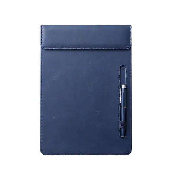 PU Leather Magnetic Clipboard with Pen Holder
