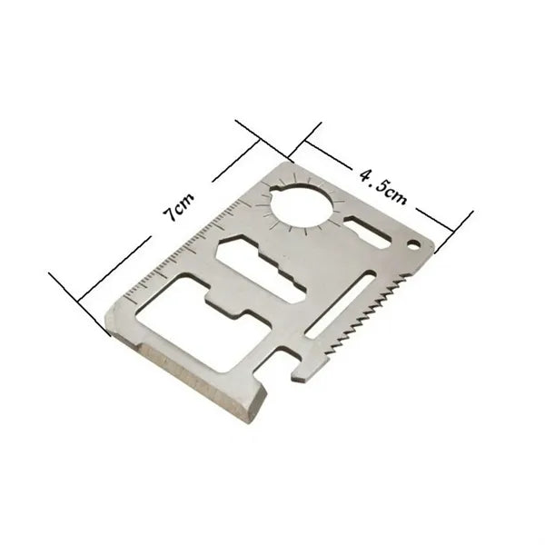 Stainless Steel Credit Card Survival Multi Tool