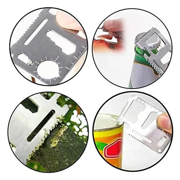 Stainless Steel Credit Card Survival Multi Tool