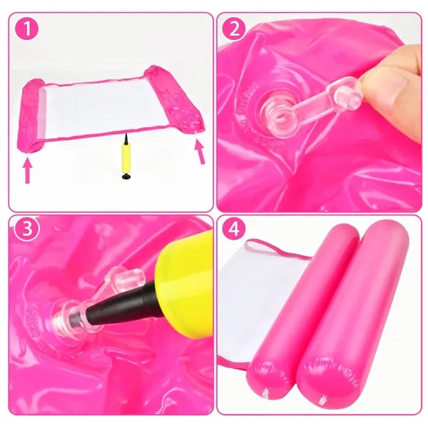 Inflatable Water Hammock Float for Pool and Beach Leisure